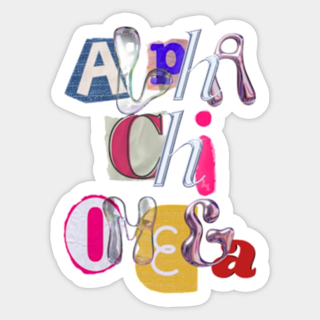 Alpha chi Omega Sticker by canderson13